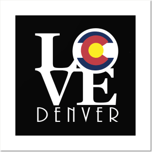 LOVE Denver Colorado Posters and Art